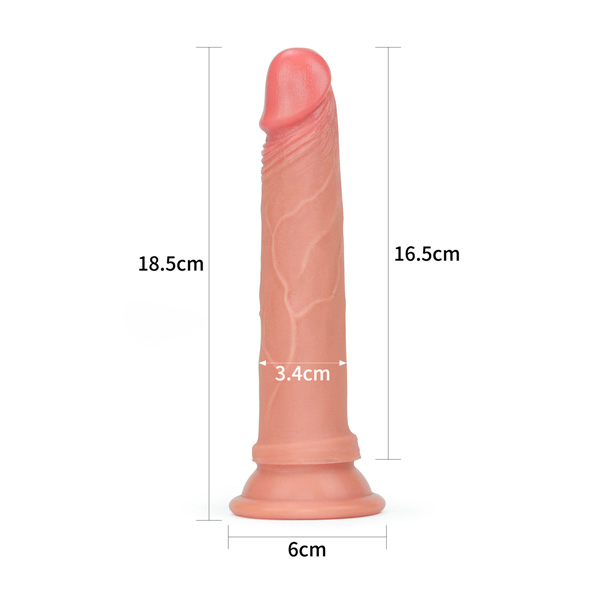 LoveToy Dual layered Liquid Silicone Nature Cock