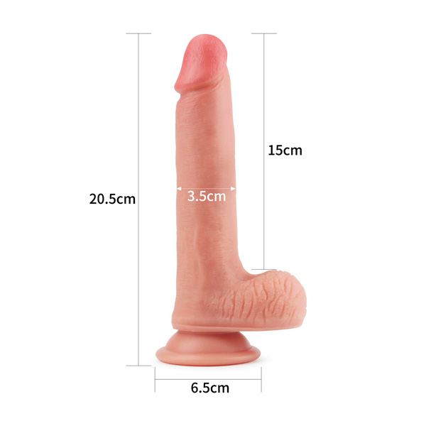 LoveToy Dual layered Liquid Silicone Nature Cock