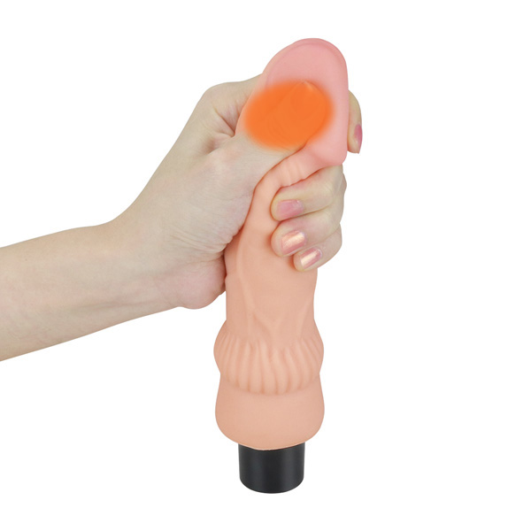 LoveToy REAL SOFTEE Vibrating Dildo 7.8 inch