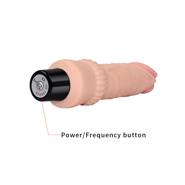 LoveToy REAL SOFTEE Vibrating Dildo 7.8 inch