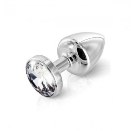 法國 Diogol - Anni Swarovski 銀水晶肛塞 - L