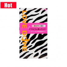 日本 Okamoto 岡本 Love Dome Zebra 綠茶潤滑 12片裝