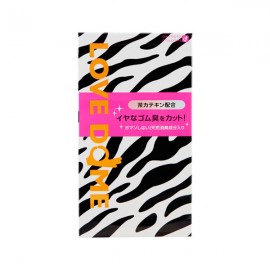 日本 Okamoto 岡本 Love Dome Zebra 綠茶潤滑 12片裝