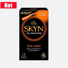 SKYN Elite 大碼 超薄非乳膠 12 片裝安全套