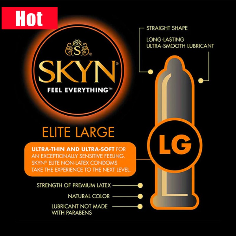 SKYN Elite 大碼 超薄非乳膠 12 片裝安全套