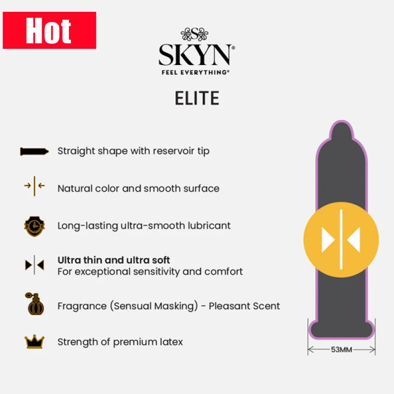 SKYN Elite 超薄非乳膠10 片裝安全套