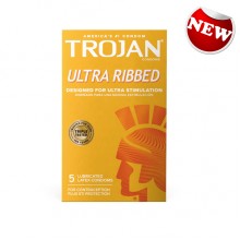 Trojan Ultra Ribbed 興奮橫紋狂喜 5片裝 安全套