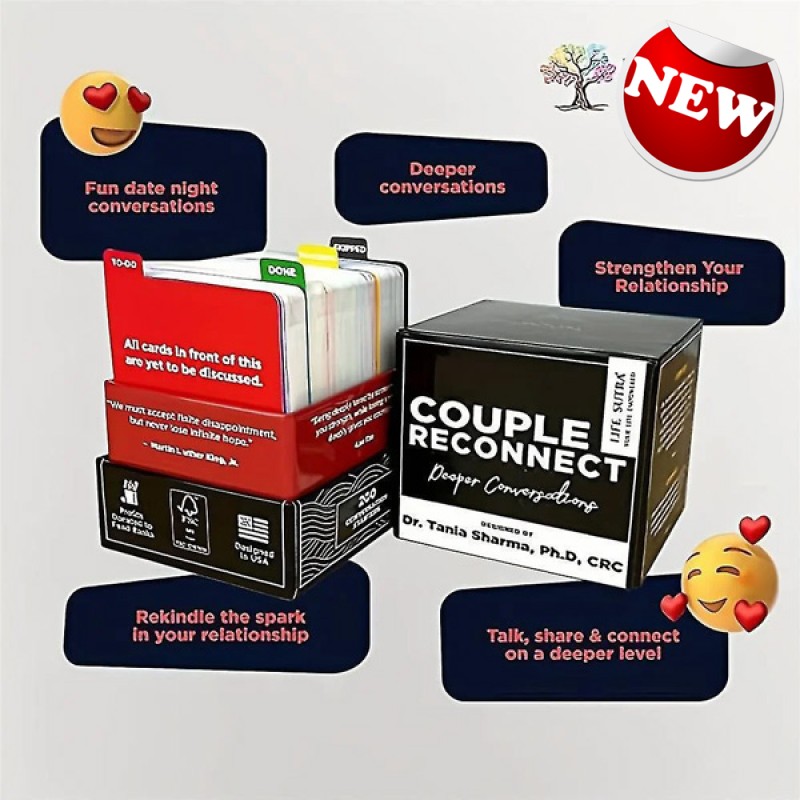 Couple Reconnect 夫妻重新聯繫紙牌遊戲 - 200 個對話