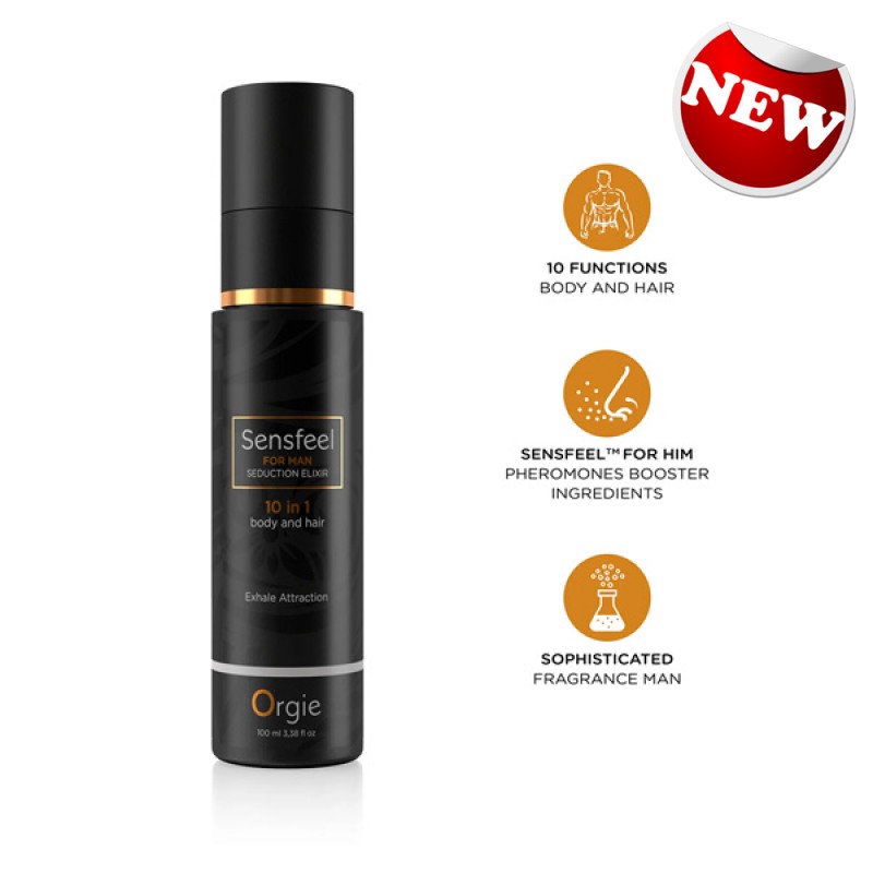 Orgie Sensfeel Man Seduction Elixir 10 in 1 for Body and Hair 男士魅力費洛蒙十合一噴霧