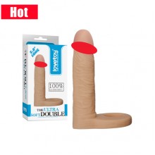 LoveToy 5.8 寸 超柔軟 雙重享受 穿帶式後庭仿真陽具