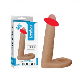 LoveToy 6.25 寸 超柔軟 雙重享受 穿帶式後庭仿真陽具