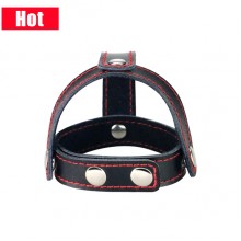 LoveToy Bondage Fetish T 型皮革延時陰莖睾丸環
