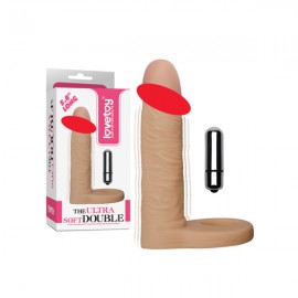 LoveToy 5.8 寸 超柔軟 雙重享受 穿帶式 振動 仿真陽具