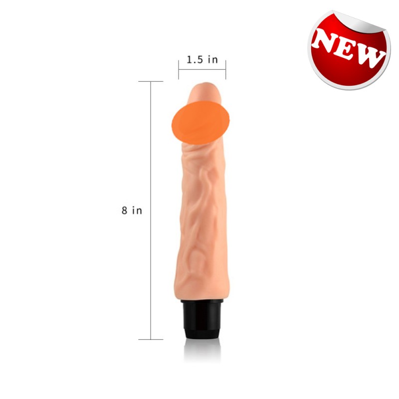 Lovetoy Xtreme Feel Cyberskin 震動 仿真陽具 8 寸