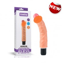 LoveToy Xtreme Flexi 可彎曲 震動 仿真陽具 9.5寸