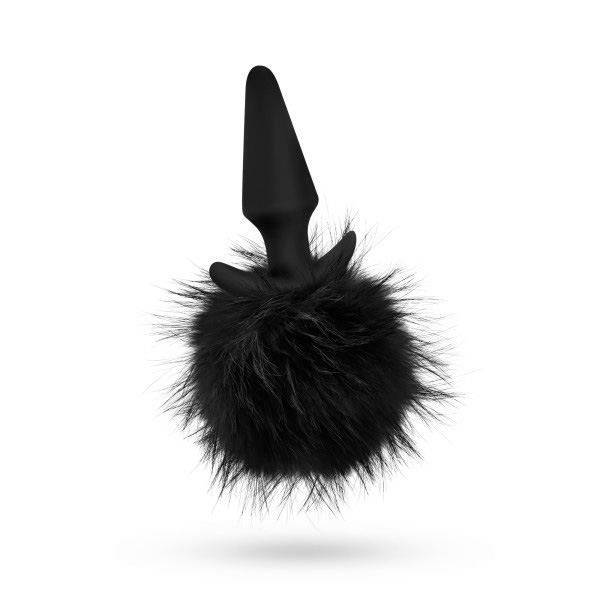 情趣用品Pom Plugs Fur Pom Pom White Butt Plug