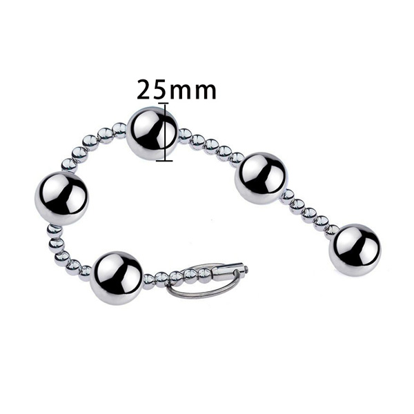 Zeds Production Stainless Steel 5 Anal Beads 25mm