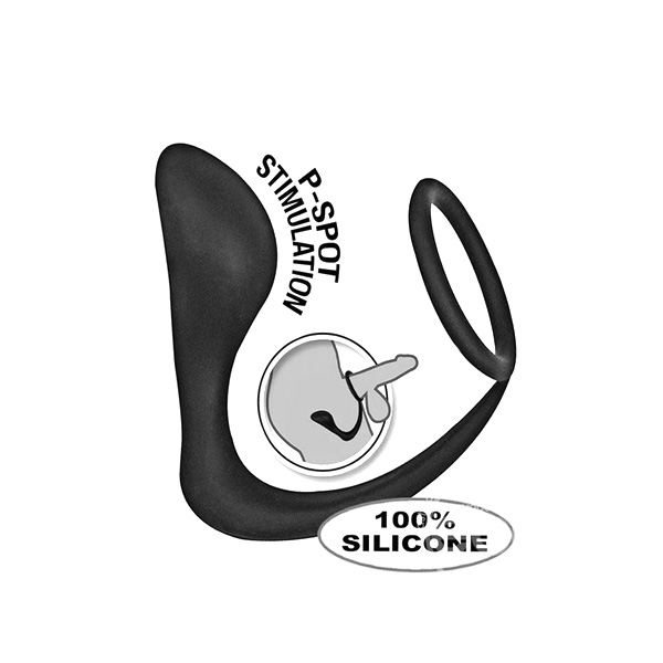 Prostate Pleaser Cockring showing how it works