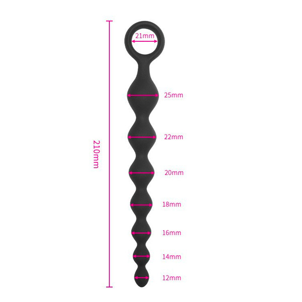Zeds Production 05 Anal Beads with size measurement