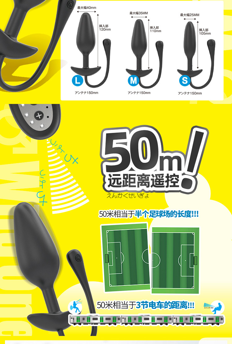 WILD ONE 極の遠隔 遙控後庭肛塞