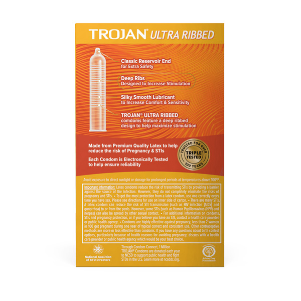 Trojan Ultra Ribbed Condom