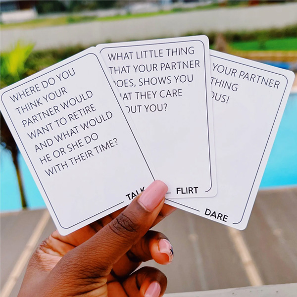 Talk, Flirt, Dare Card Game