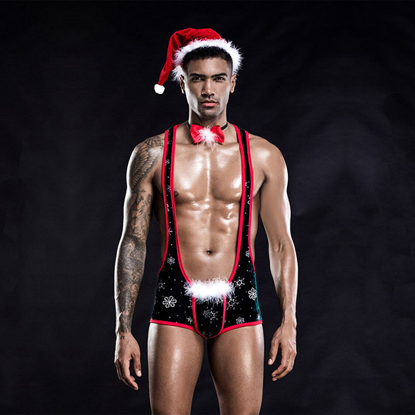 JSY Sexy Men Christmas Lingerie 7225