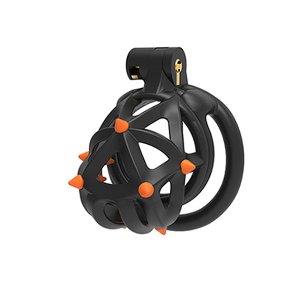 Zeds Production Diamond Chastity Cage With Removable Silicone Spikes - Short