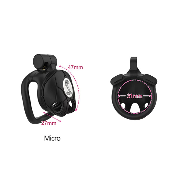 Zeds Production Cobra 8.0 Chastity Cage - Micro