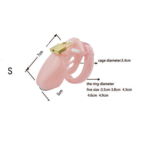 Zeds Production D8 Chastity Device - Pink Long
