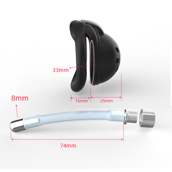 Zeds Production V9 Ultra Small Chastity Device with Urethral Tube