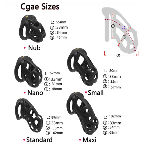Zeds Production 眼鏡蛇 6.1 隱藏鎖式 貞操鎖 - Nub