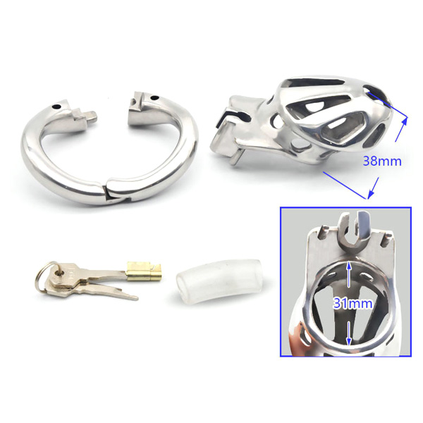 Zeds Production S10 Micro Stainless Steel Chastity Device - Short