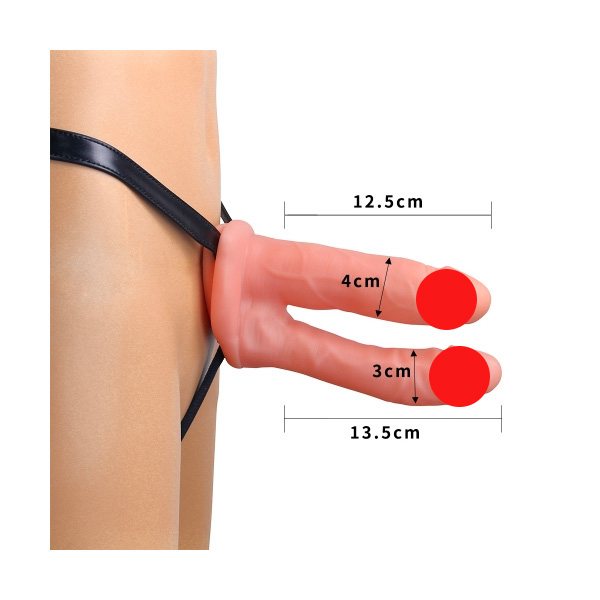 LoveToy Unisex Hollow Strap On Double Penetrator