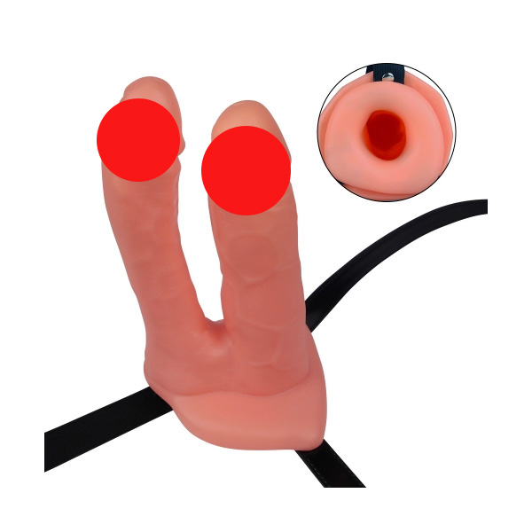 LoveToy Unisex Hollow Strap On Double Penetrator