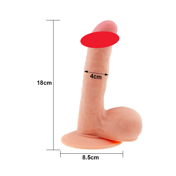 LoveToy The Ultra Soft Dildo - 7.5 Inch