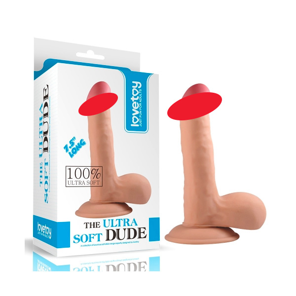 LoveToy The Ultra Soft Dildo - 7.5 Inch