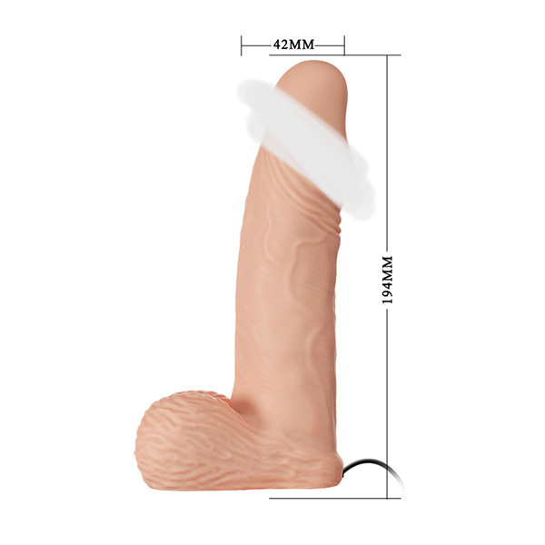 Baile Ultra Strap-on with Vibrating Dildo 7.6 inch Dildo 