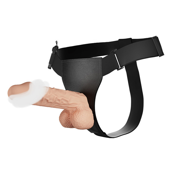 Baile Ultra Strap-on with Vibrating Dildo 10.2 inch