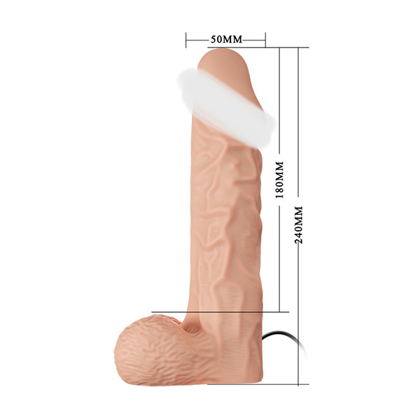 Baile Ultra Strap-on with Vibrating Dildo 10.2 inch