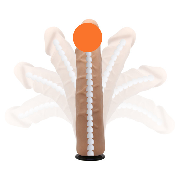 Baile Mildred Strap-on Harness with 8.3 inch bendable Dildo