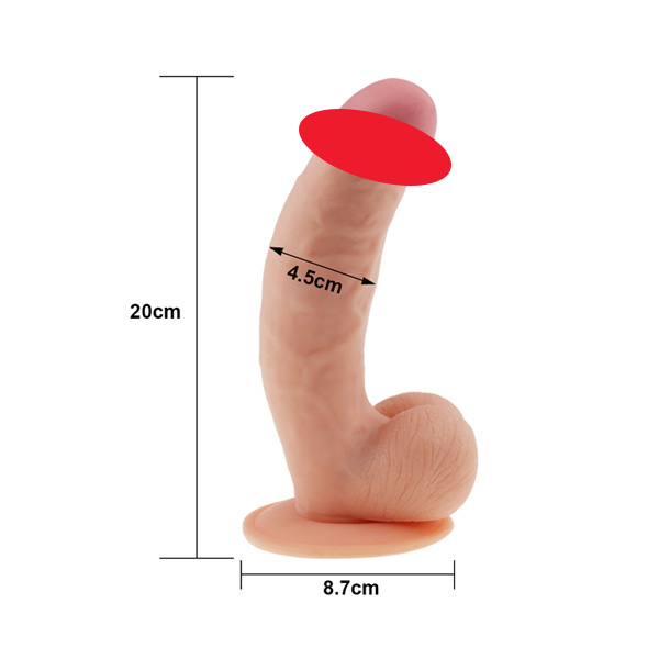 LoveToy The Ultra Soft Dildo - 8.5 Inch