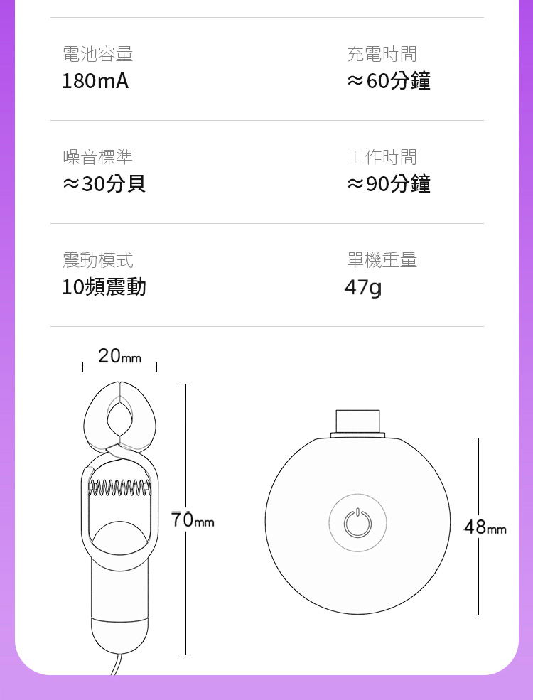 Galaku 覓桃 振動乳頭夾