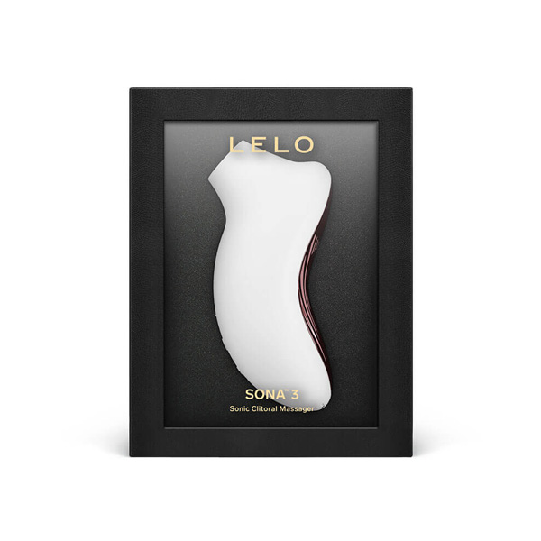 LELO Sona 3 Clitoris Massager - White in packaging box