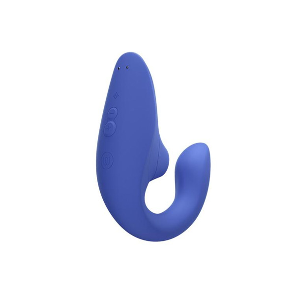 Womanizer Blend Air Rabbit Vibrator side view showing the control panel