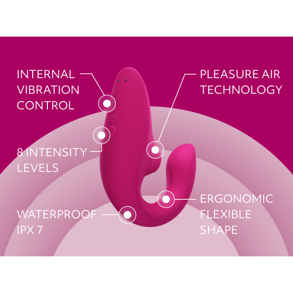 Womanizer Blend Air Rabbit Vibrator in a bath room